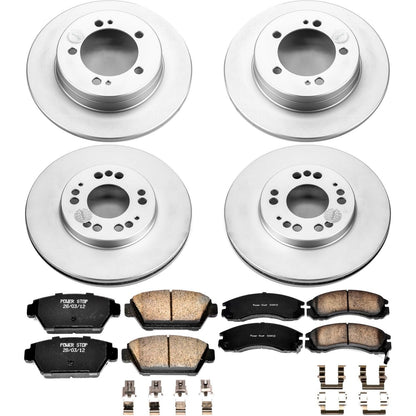 PowerStop Front & Rear Z17 Evolution Geomet Coated Brake Kit | Eagle Talon (93) (CRK799)