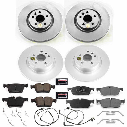 PowerStop Front & Rear Z23 Evolution Sport Coated Brake Kit | Land Rover Range Rover Evoque (16-18) (CRK7992)
