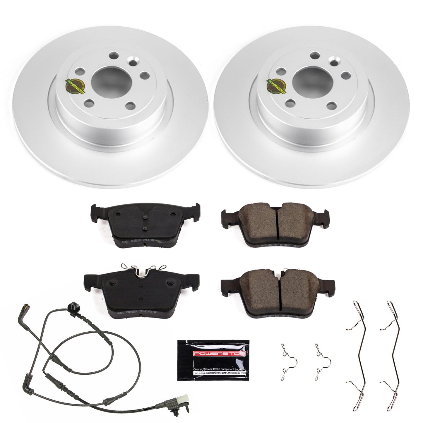 PowerStop Rear Z23 Evolution Sport Coated Brake Kit | Land Rover Range Rover Evoque (16-18) (CRK7994)