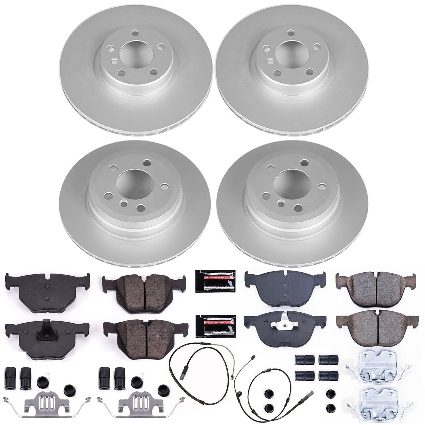 PowerStop Front & Rear Z23 Evolution Sport Coated Brake Kit | BMW X5 (16-18) (CRK7996)