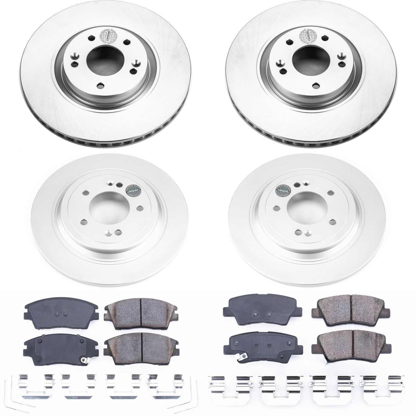 PowerStop Front & Rear Z17 Evolution Geomet Coated Brake Kit | Kia Sportage (17-18) (CRK8003)