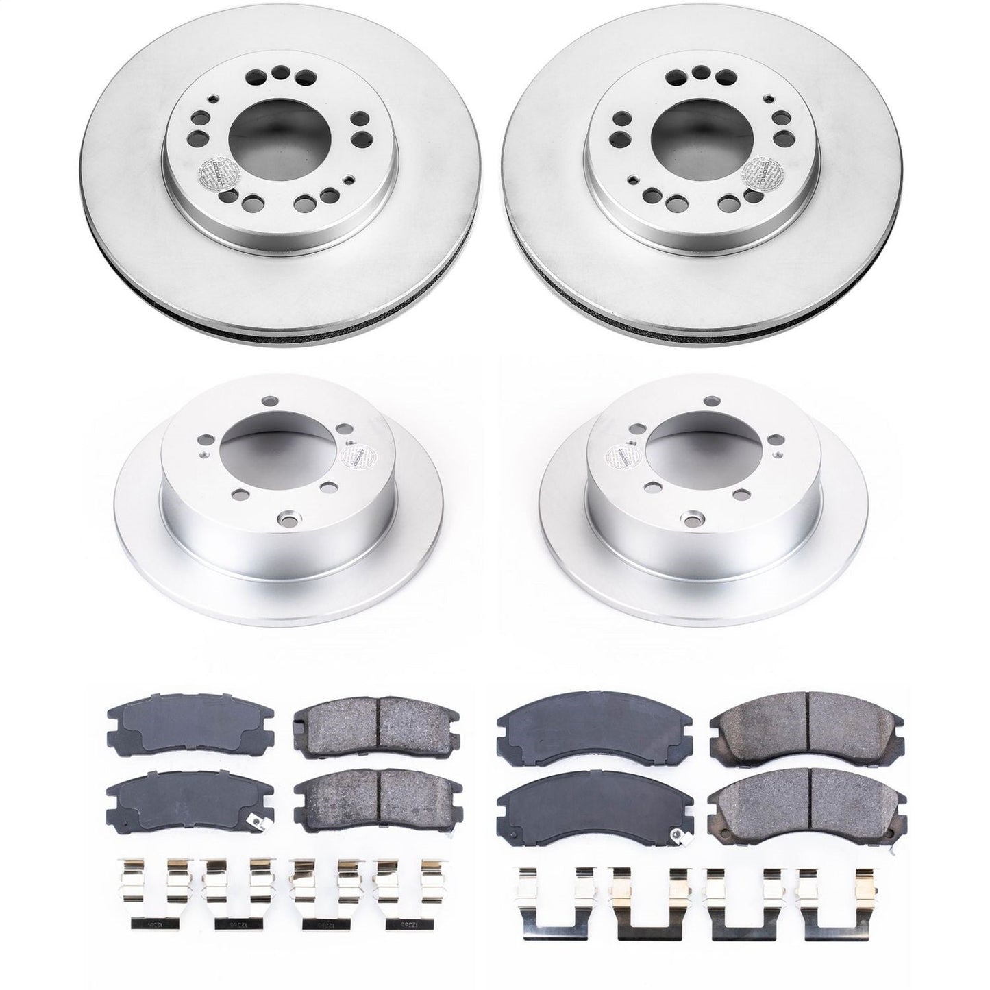 PowerStop Front & Rear Z17 Evolution Geomet Coated Brake Kit | Eagle Talon (95-97) (CRK802)
