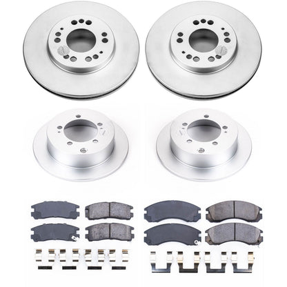PowerStop Front & Rear Z17 Evolution Geomet Coated Brake Kit | Eagle Talon (95-97) (CRK802)