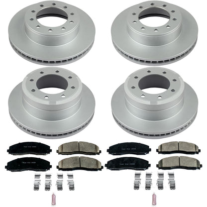 PowerStop Front & Rear Z2017 Coated Brake Kit | Ford F-350 Super Duty (16) (CRK8028)