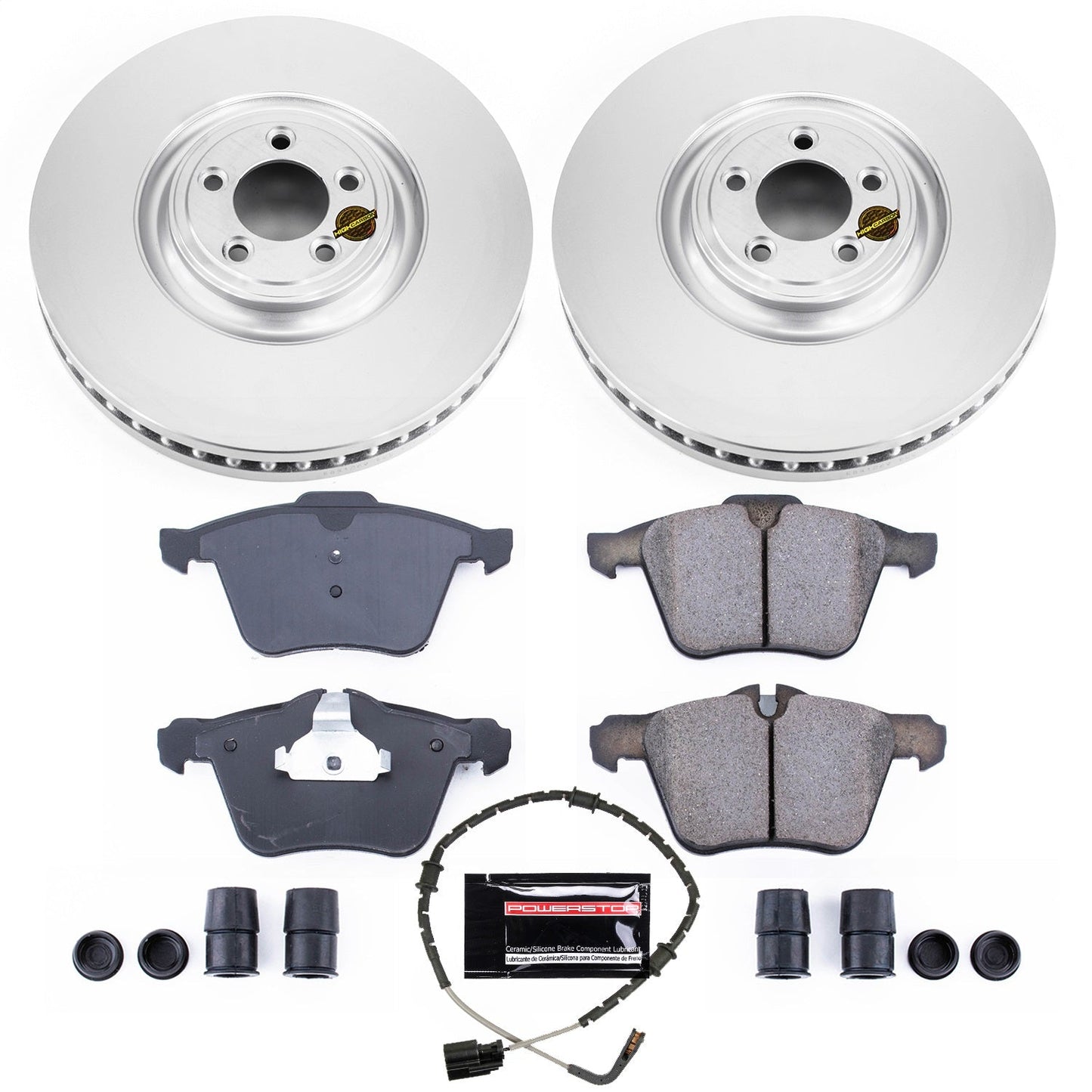 PowerStop Front Z23 Coated Brake Kit | Jaguar XJ (2018) (CRK8039)