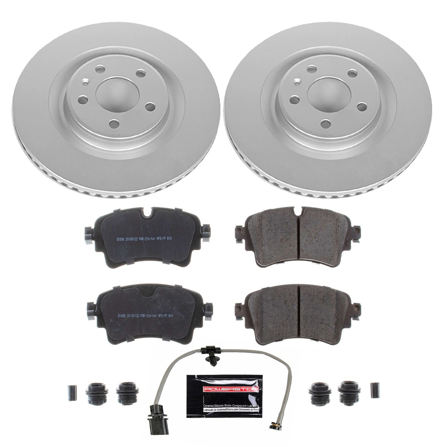 PowerStop Rear Z23 Evolution Sport Coated Brake Kit | Audi Q5 (18) (CRK8043)
