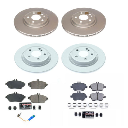 PowerStop Front & Rear Z17 Evolution Geomet Coated Brake Kit | Infiniti QX30 (17-19) (CRK8046)