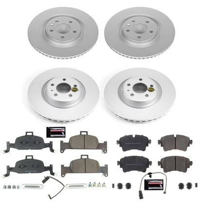 PowerStop Front & Rear Z23 Evolution Sport Coated Brake Kit | Audi Q5 (18-19) (CRK8053)