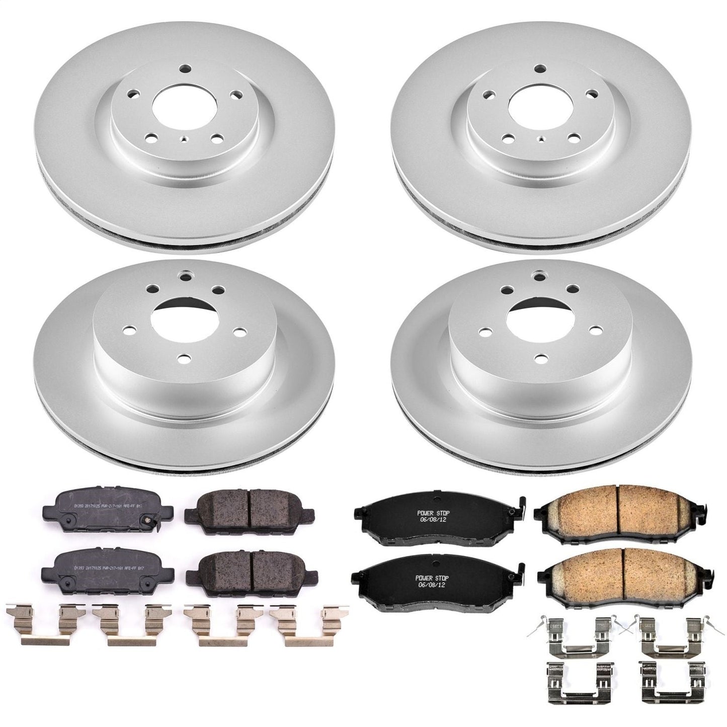 PowerStop Z17 Evolution Geomet Coated Front & Rear Brake Kit | Nissan 370Z (18-19) (CRK8060)