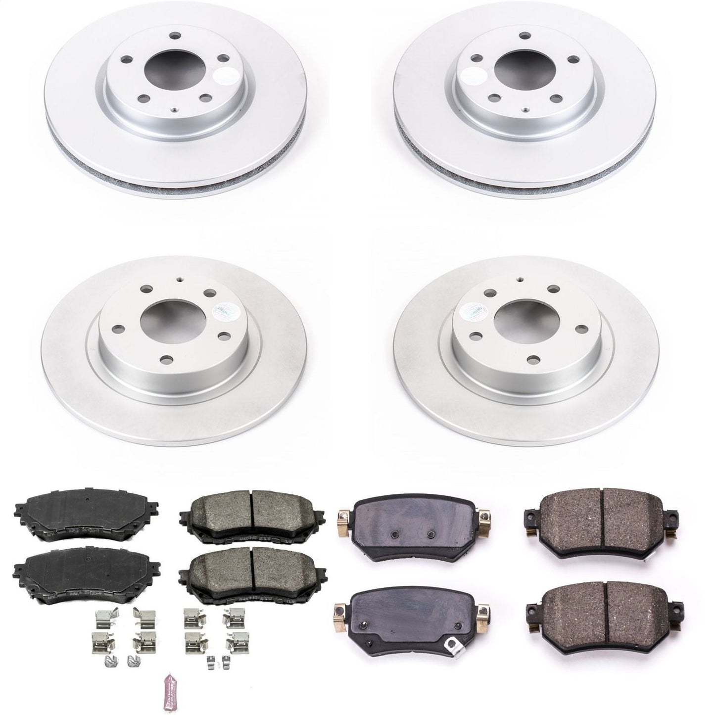PowerStop Front & Rear Z17 Evolution Geomet Coated Brake Kit | Mazda 6 (16-18) (CRK8067)
