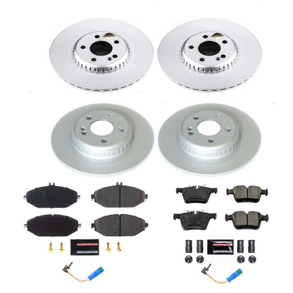 PowerStop Front & Rear Z17 Evolution Geomet Coated Brake Kit | Mercedes-Benz C300 (17-18) (CRK8103)