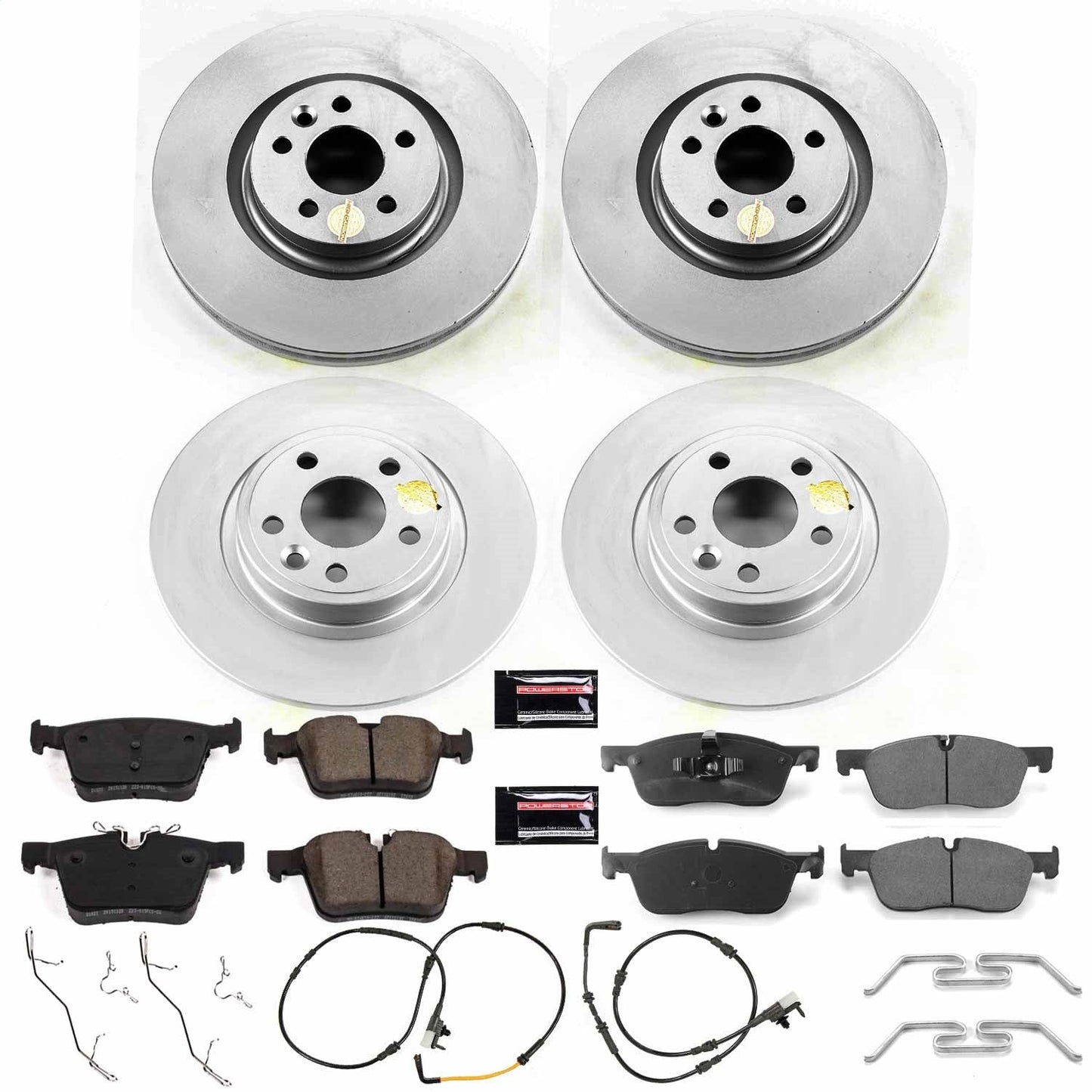PowerStop Z23 Evolution Sport Coated Front & Rear Brake Kit | Jaguar E-Pace (18) (CRK8108)