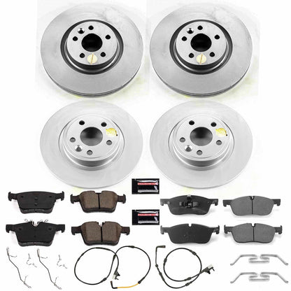 PowerStop Z23 Evolution Sport Coated Front & Rear Brake Kit | Jaguar E-Pace (18) (CRK8108)