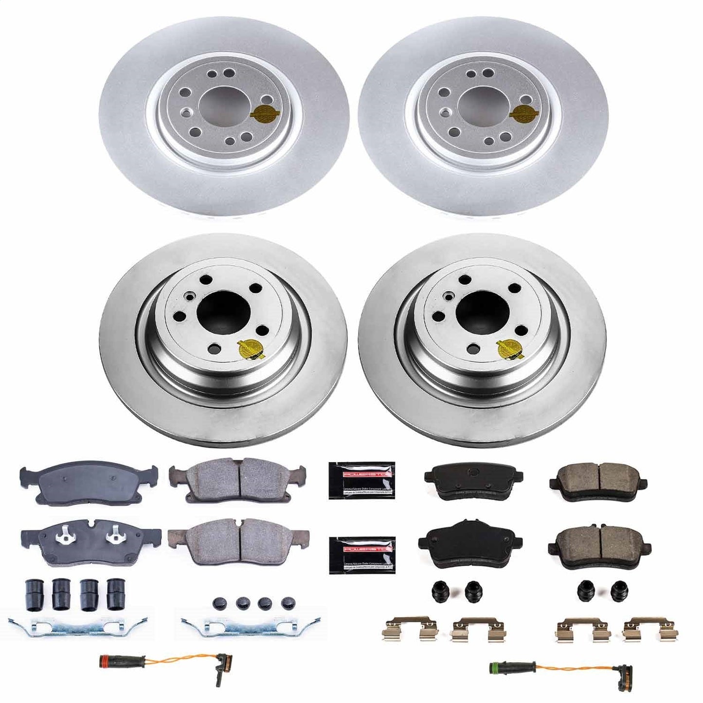 PowerStop Front & Rear Z23 Evolution Sport Coated Brake Kit | Mercedes-Benz GLE350 (18) (CRK8115)