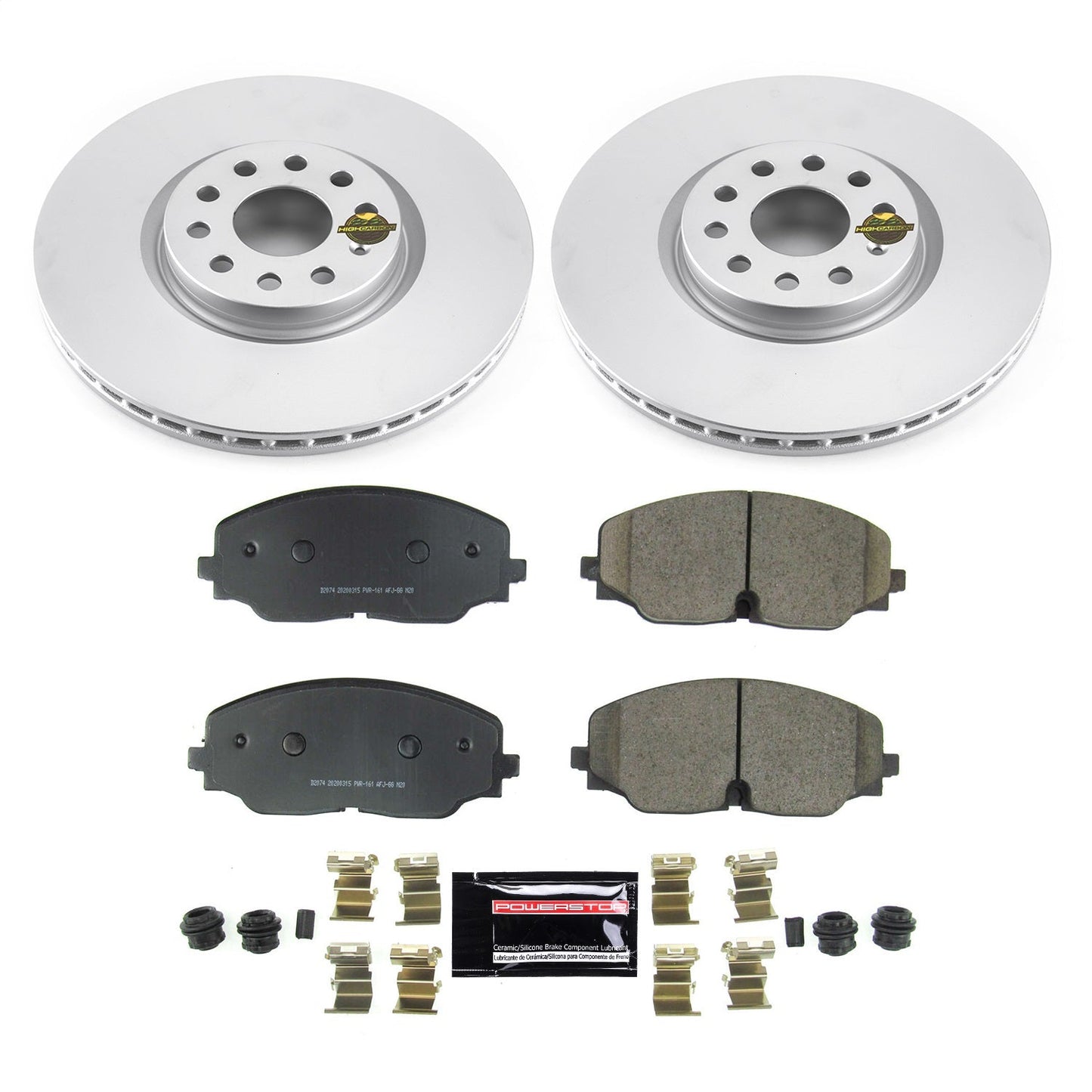 PowerStop Z23 Evolution Sport Coated Front Brake Kit | Volkswagen Atlas (18-19) (CRK8117)