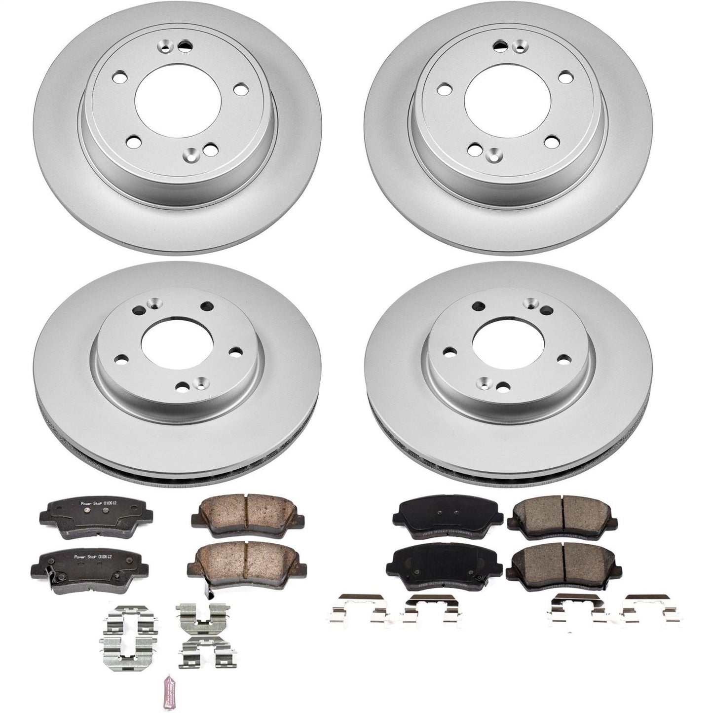 PowerStop Front & Rear Z17 Evolution Geomet Coated Brake Kit | Kia Forte5 (18) (CRK8163)