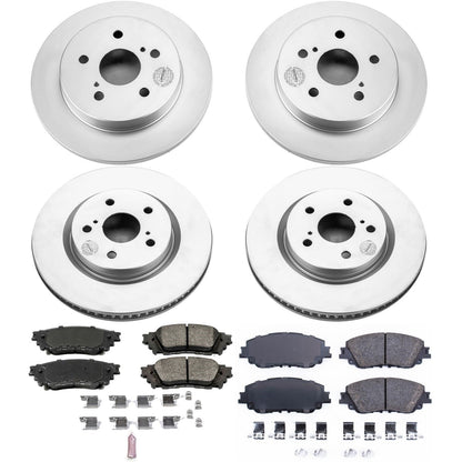 PowerStop Front & Rear Z17 Evolution Geomet Coated Brake Kit | Toyota Avalon (19) (CRK8167)