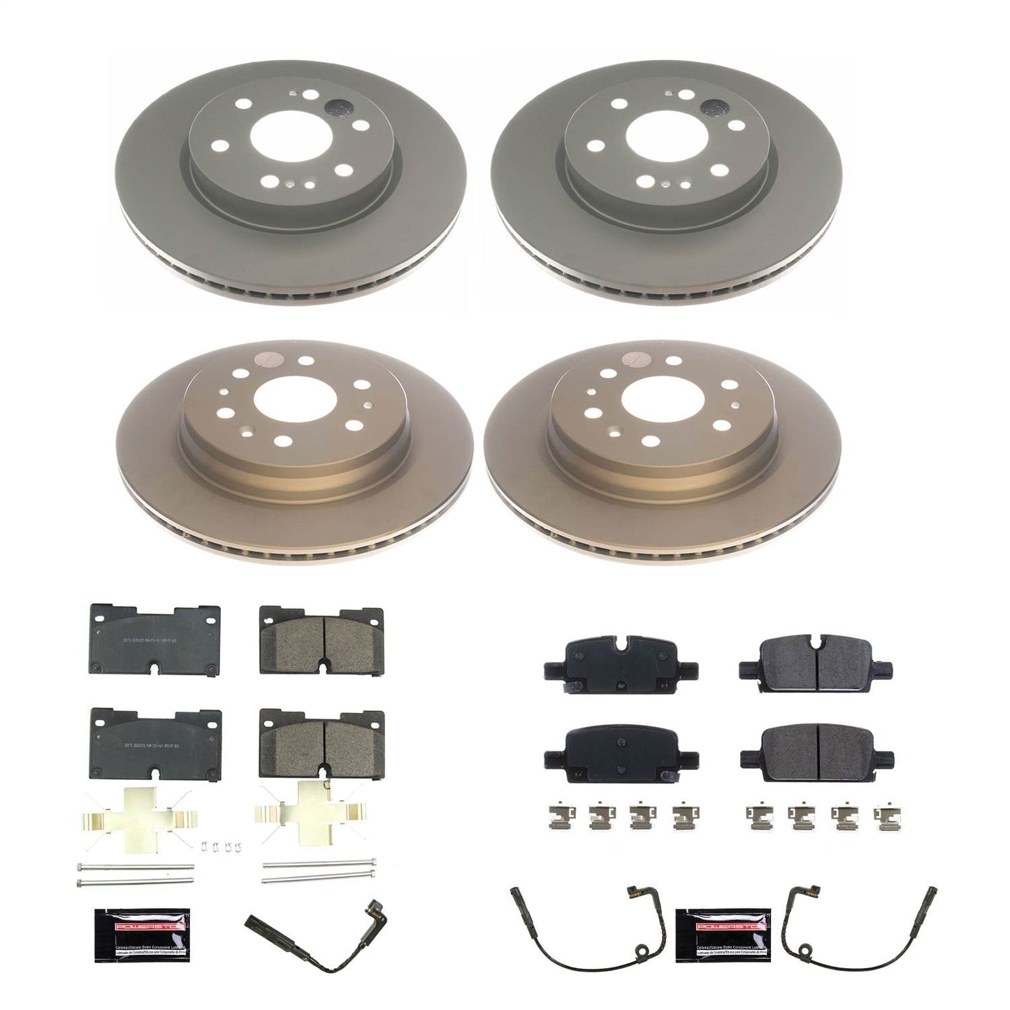 PowerStop Front & Rear Z17 Evolution Geomet Coated Brake Kit | Chevrolet Silverado 1500 (19) (CRK8171)