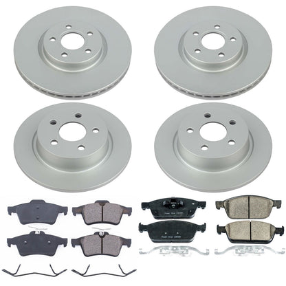 PowerStop Front & Rear Z17 Evolution Geomet Coated Brake Kit | Ford Transit Connect (18-19) (CRK8174)
