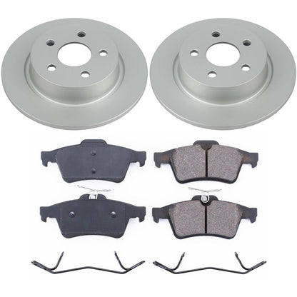 PowerStop Rear Z17 Evolution Geomet Coated Brake Kit | Ford Transit Connect (18-19) (CRK8176)
