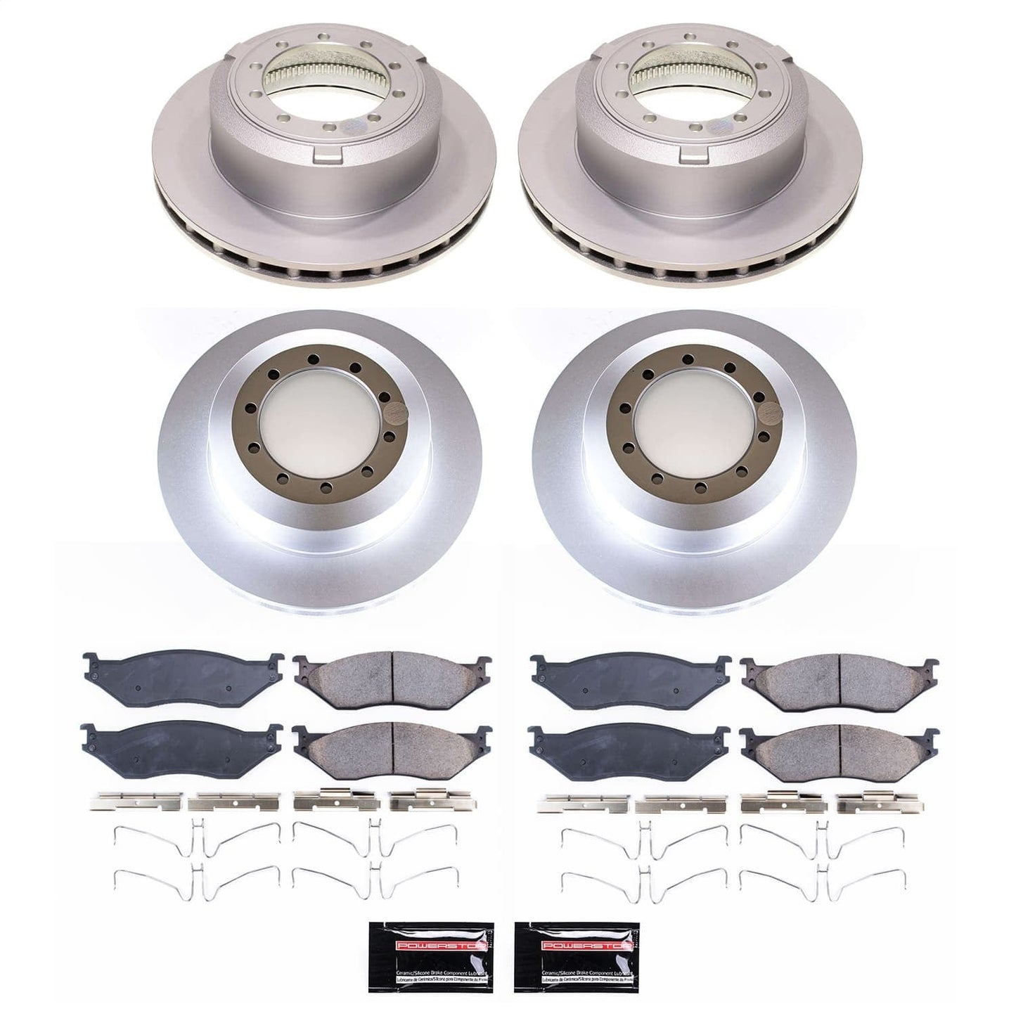 PowerStop Front and Rear Z17 Coated Brake Kit | Ford F53 (08-19) (CRK8178)