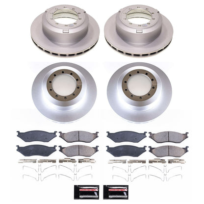 PowerStop Front and Rear Z17 Coated Brake Kit | Ford F53 (08-19) (CRK8178)