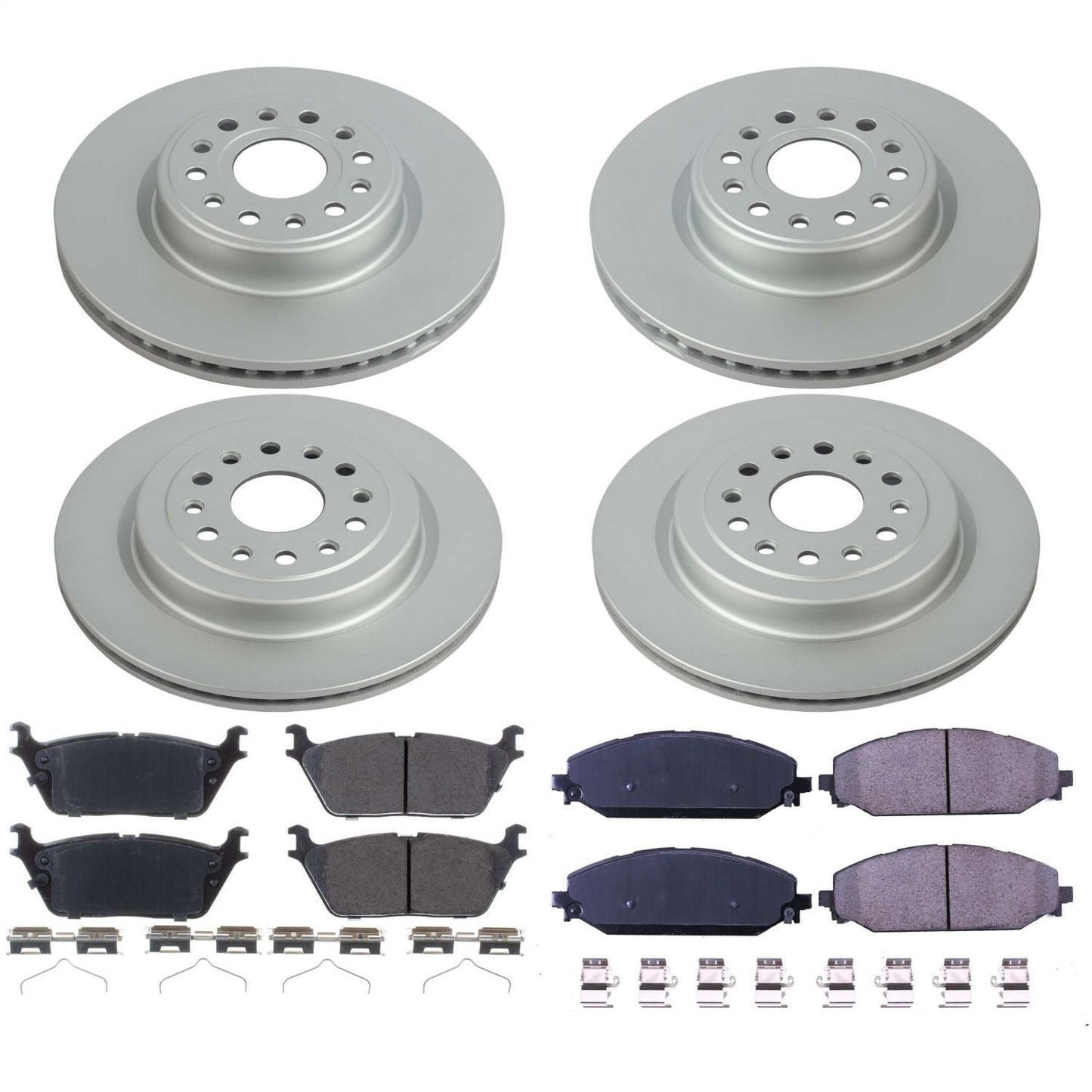 PowerStop Front and Rear Z17 Coated Brake Kit | Ram 1500 (19-22) (CRK8182)