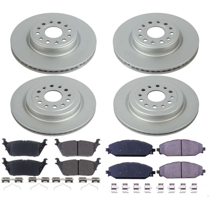 PowerStop Front and Rear Z17 Coated Brake Kit | Ram 1500 (19-22) (CRK8182)