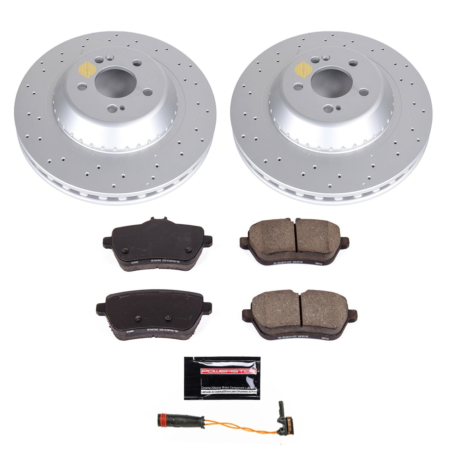 PowerStop Rear Z23 Evolution Sport Coated Brake Kit | Mercedes-Benz S450 2018 (CRK8194)
