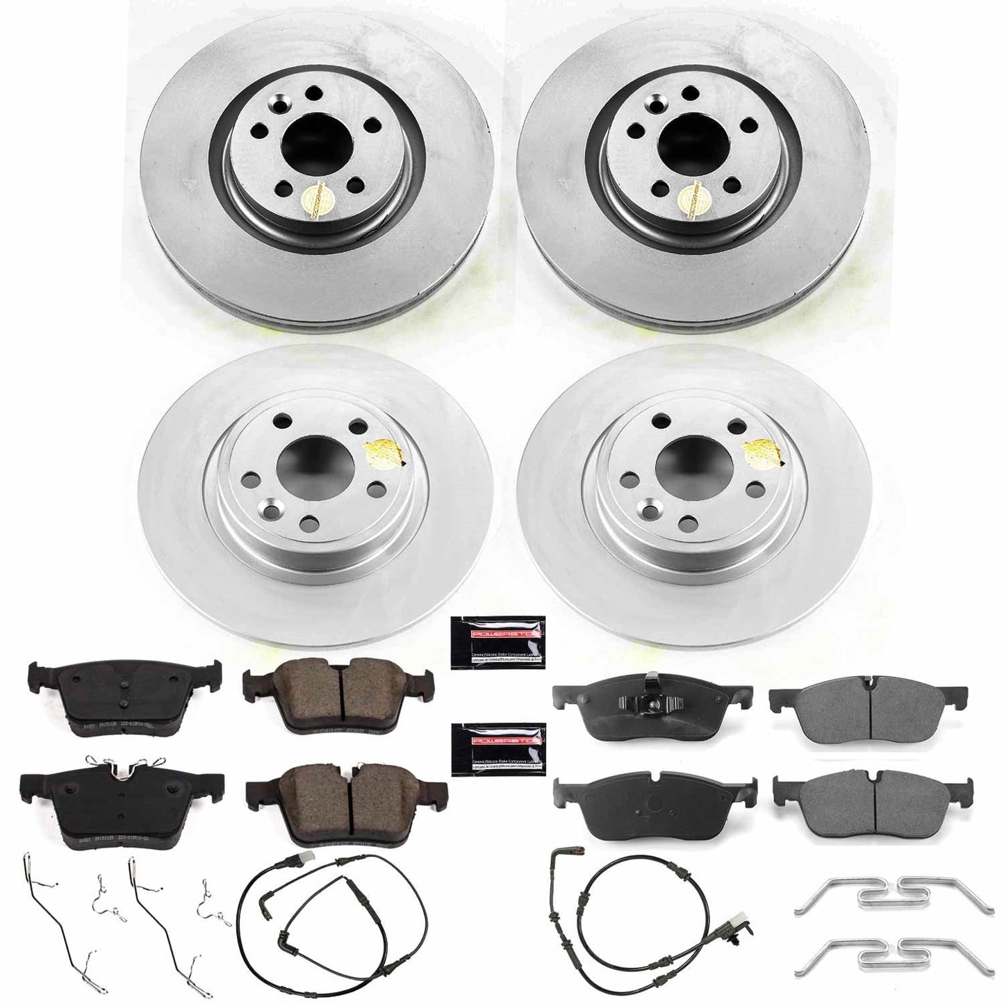 PowerStop Front & Rear Z23 Evolution Sport Coated Brake Kit | Land Rover Discovery Sport (18-19) (CRK8198)