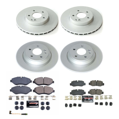 PowerStop Front & Rear Z17 Coated Brake Kit | Mercedes-Benz Metris (16-21) (CRK8218)