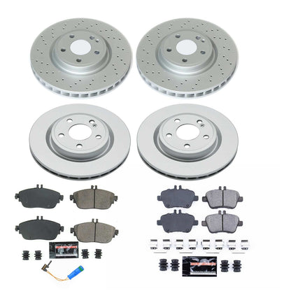 PowerStop Front & Rear Z17 Evolution Geomet Coated Brake Kit | Mercedes-Benz CLA250 (18-19) (CRK8265)