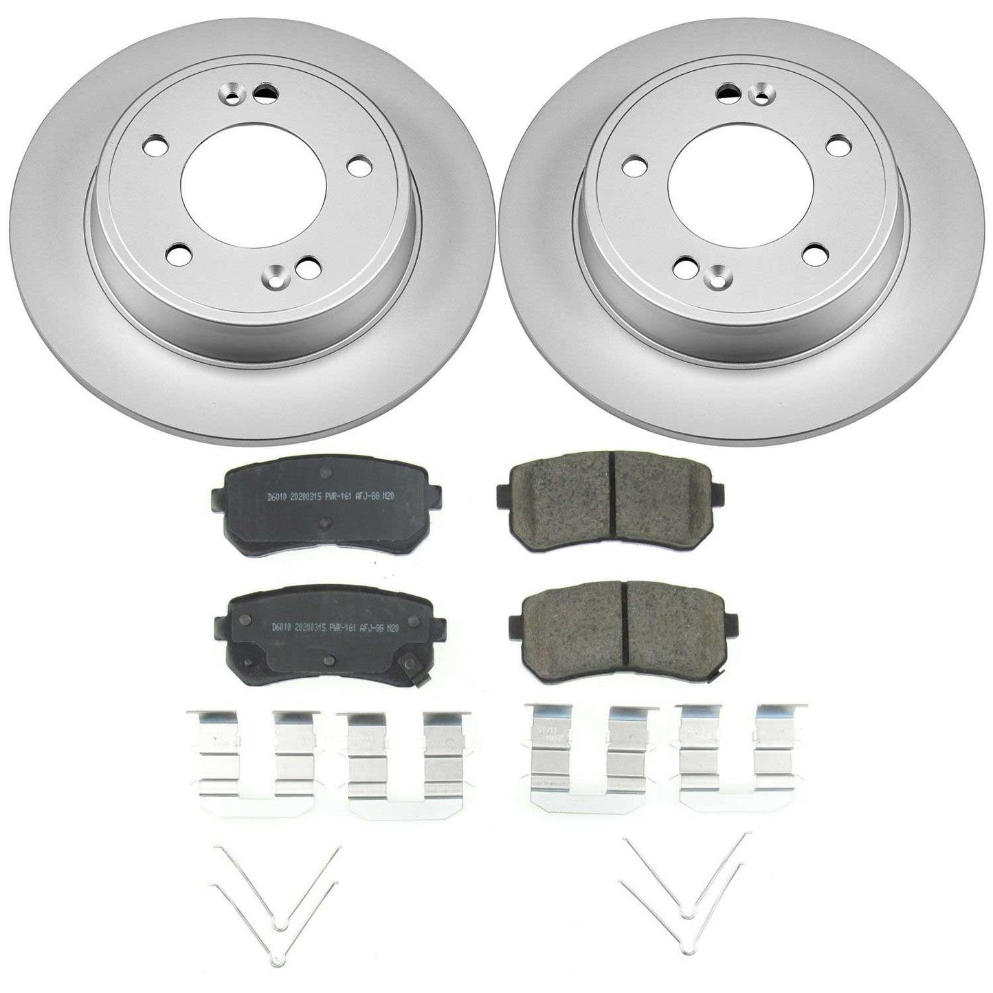 PowerStop Rear Z17 Evolution Geomet Coated Brake Kit | Hyundai Kona (18-19) (CRK8277)