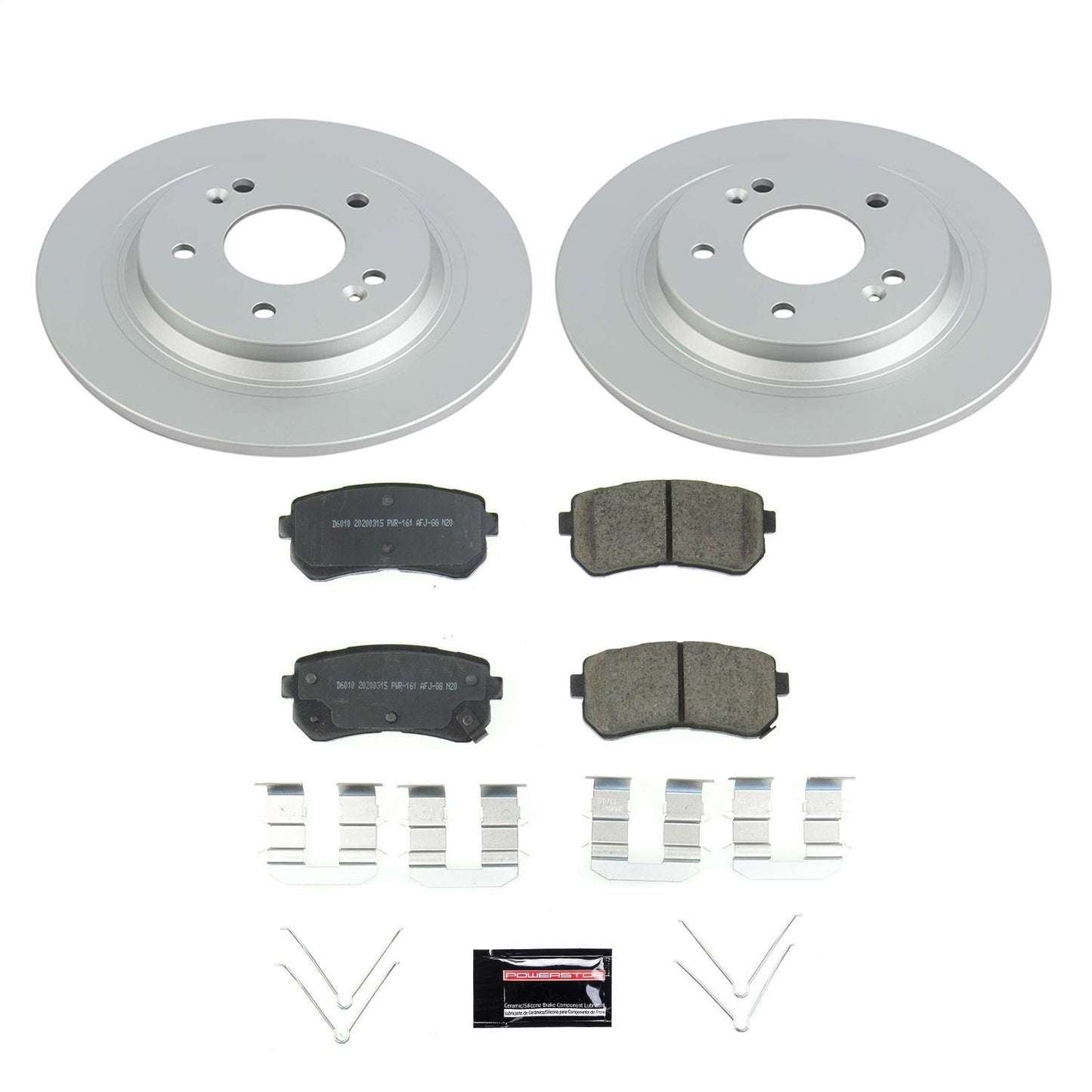 PowerStop Rear Z17 Evolution Geomet Coated Brake Kit | Hyundai Kona (18-20) (CRK8306)