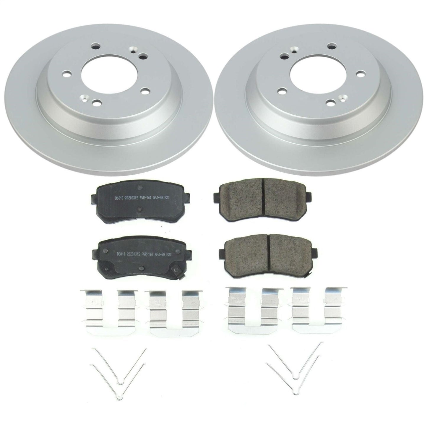 PowerStop Rear Z17 Evolution Geomet Coated Brake Kit | Hyundai Kona (18-20) (CRK8307)