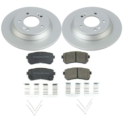PowerStop Rear Z17 Evolution Geomet Coated Brake Kit | Hyundai Kona (18-20) (CRK8307)