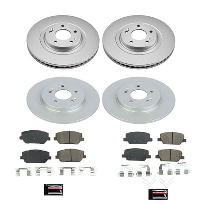 PowerStop Front & Rear Z17 Evolution Geomet Coated Brake Kit | Hyundai Santa Fe (19) (CRK8308)