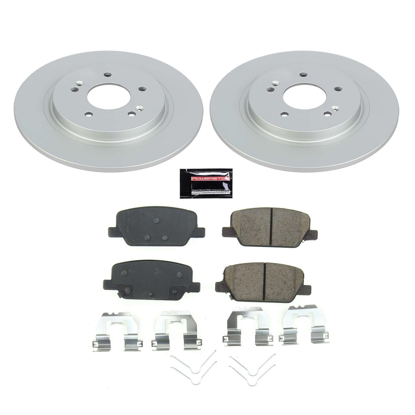 PowerStop Rear Z17 Evolution Geomet Coated Brake Kit | Hyundai Santa Fe (19) (CRK8310)