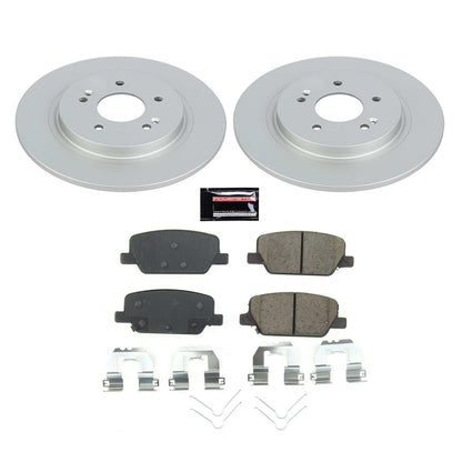 PowerStop Rear Z17 Evolution Geomet Coated Brake Kit | Hyundai Santa Fe (19) (CRK8310)