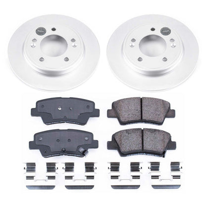 PowerStop Rear Z17 Evolution Geomet Coated Brake Kit | Hyundai Veloster (19) (CRK8331)
