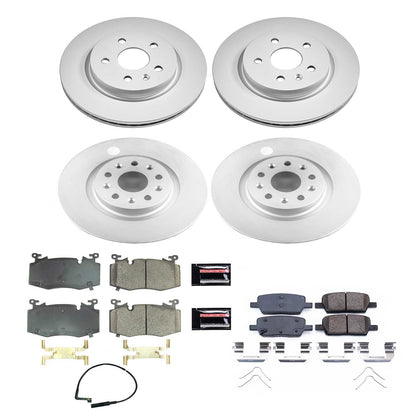 PowerStop Front & Rear Z17 Evolution Geomet Coated Brake Kit | Cadillac CT6 (19) (CRK8341)