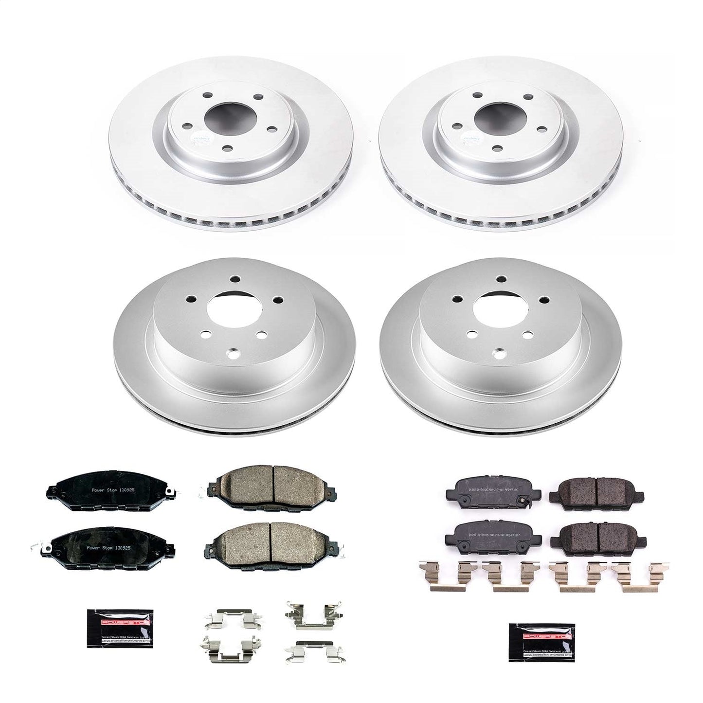 PowerStop Front & Rear Z17 Evolution Geomet Coated Brake Kit | Infiniti QX60 (19) (CRK8347)