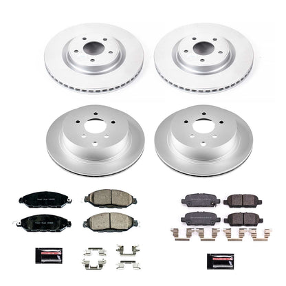 PowerStop Front & Rear Z17 Evolution Geomet Coated Brake Kit | Infiniti QX60 (19) (CRK8347)