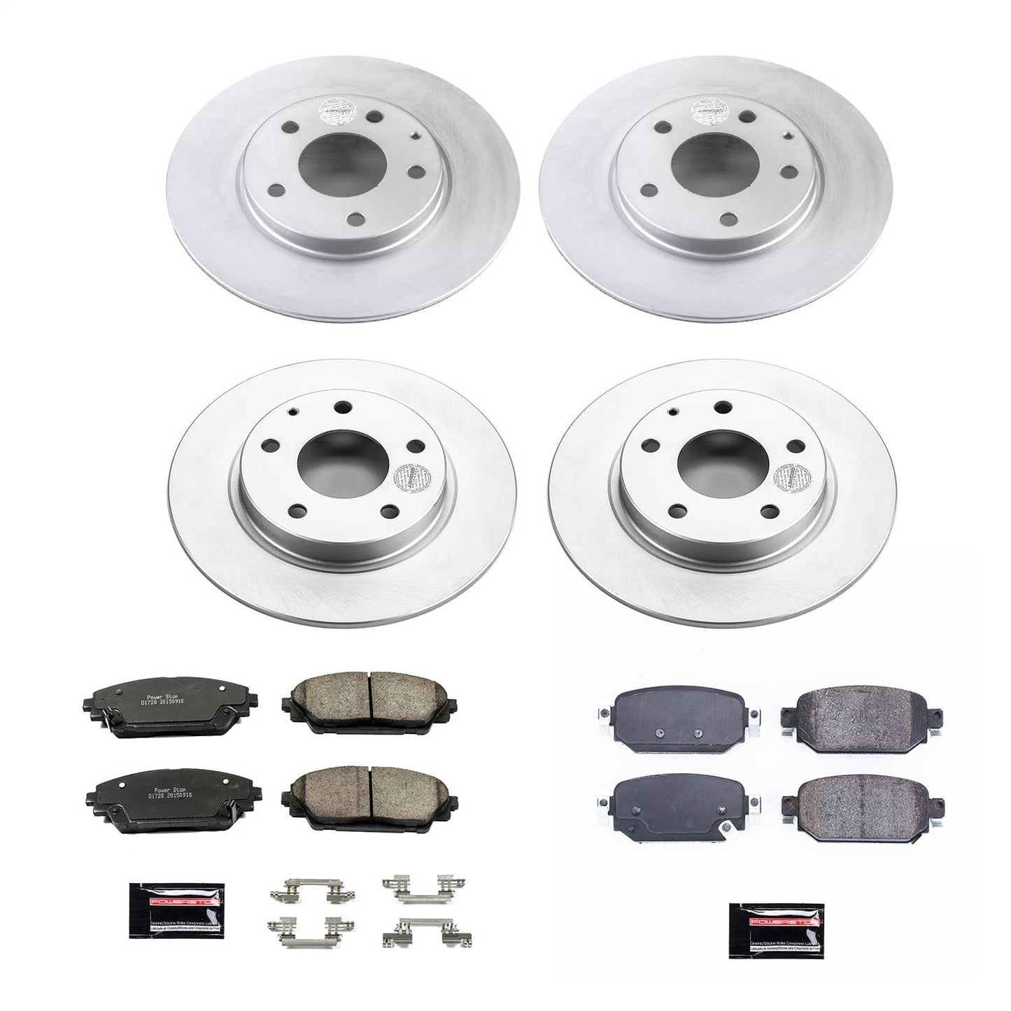 PowerStop Front & Rear Z17 Evolution Geomet Coated Brake Kit | Mazda CX-3 (19) (CRK8350)
