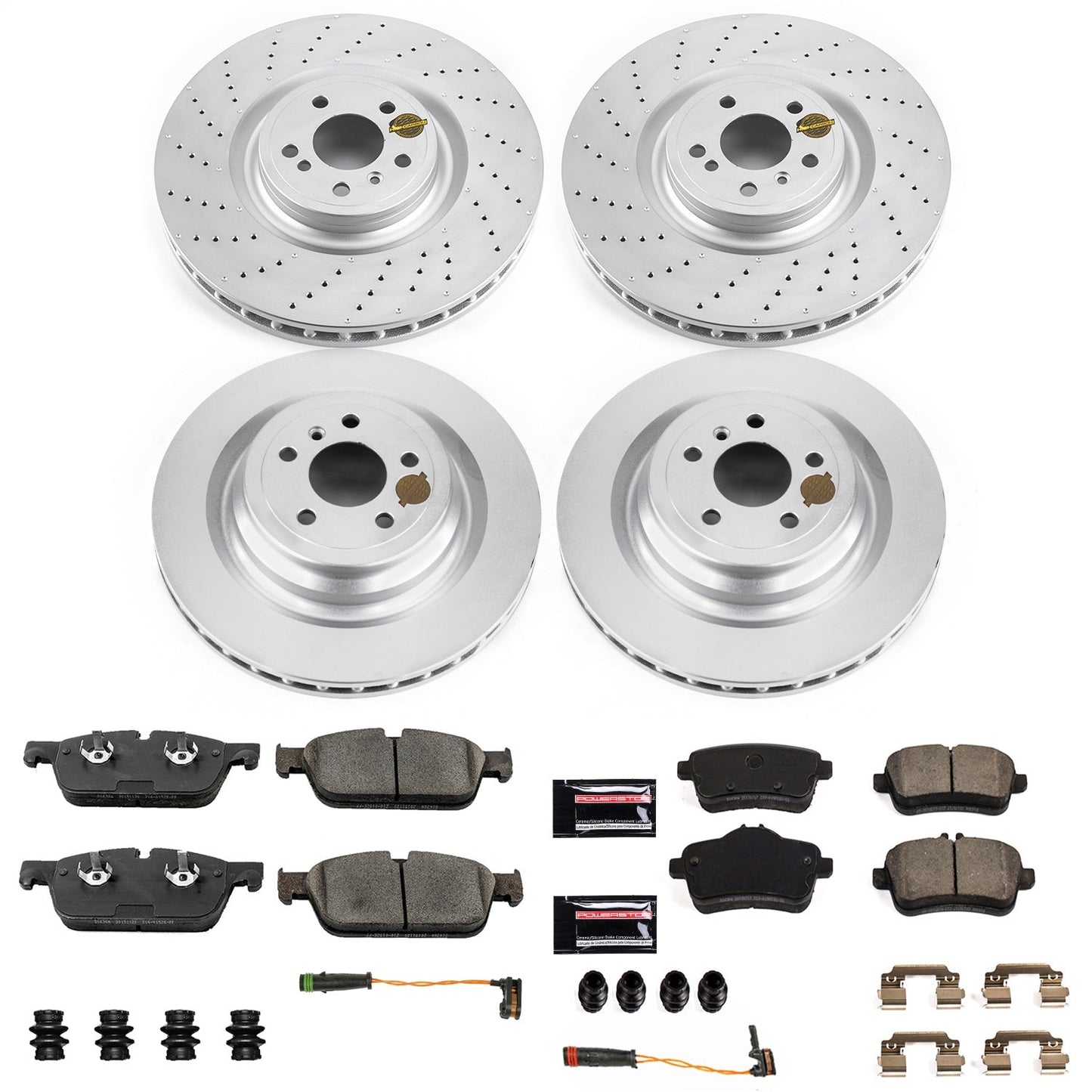PowerStop Front & Rear Z23 Coated Brake Kit | Mercedes-Benz GLS550 (19) (CRK8354)