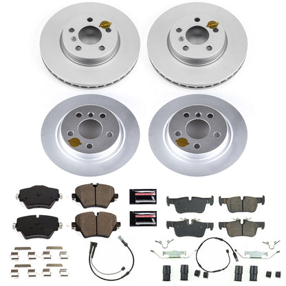 PowerStop Front & Rear Z23 Evolution Sport Coated Brake Kit | Mini Cooper Clubman (19) (CRK8355)