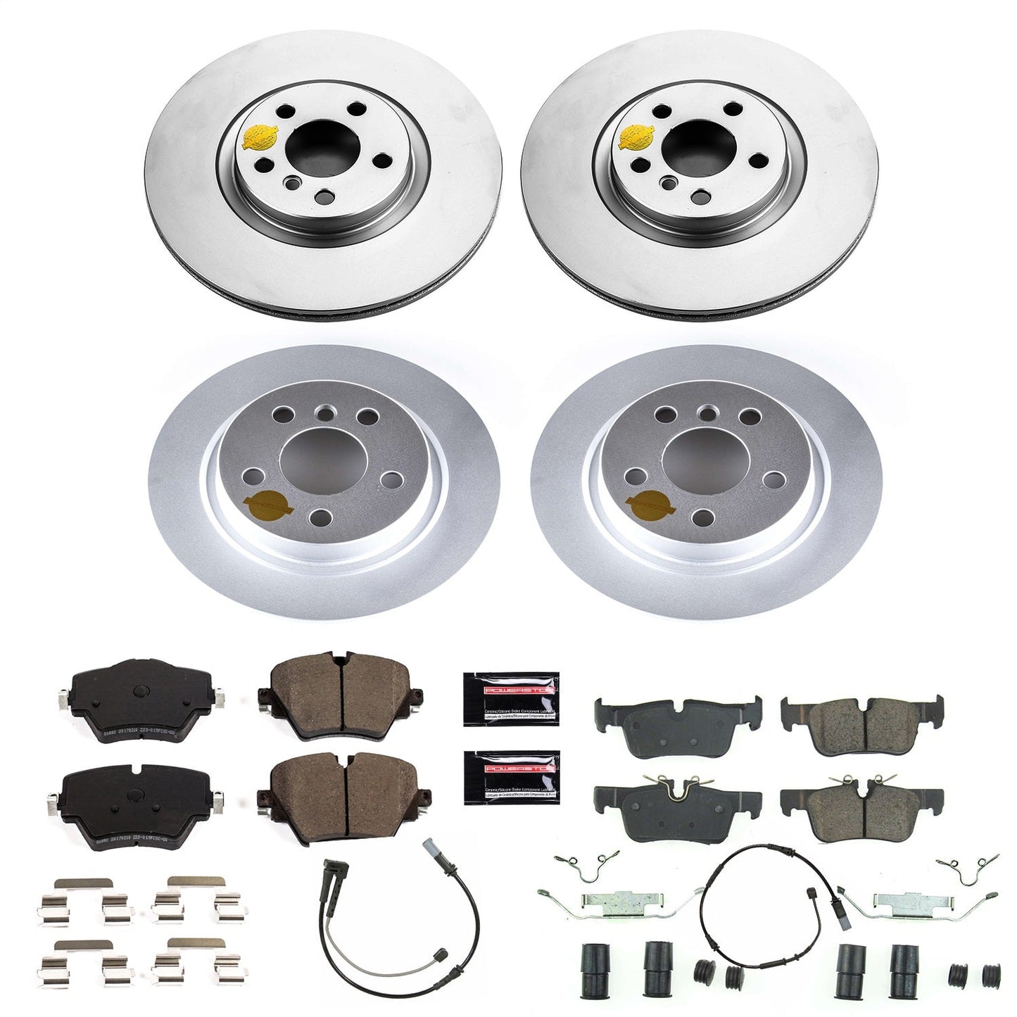 PowerStop Front & Rear Z23 Evolution Sport Coated Brake Kit | Mini Cooper Countryman (17-19) (CRK8356)