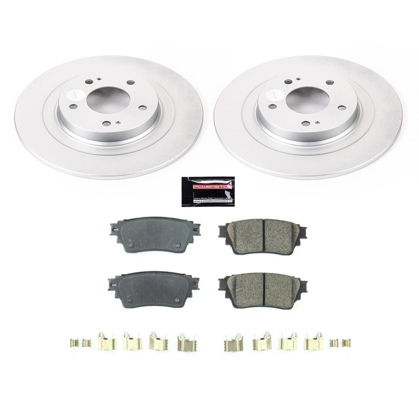 PowerStop Rear Z17 Evolution Geomet Coated Brake Kit | Mitsubishi Eclipse Cross 2018 (CRK8381)