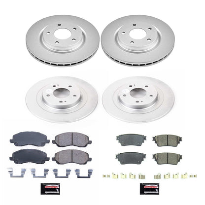 PowerStop Front & Rear Z17 Evolution Geomet Coated Brake Kit | Mitsubishi Outlander (17-19) (CRK8397)