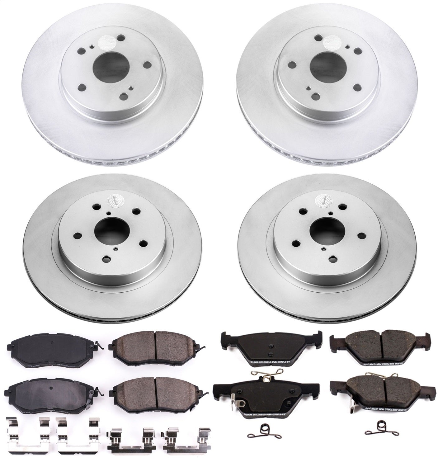 PowerStop Front & Rear Z17 Evolution Geomet Coated Brake Kit | Subaru Legacy (15) (CRK8405)